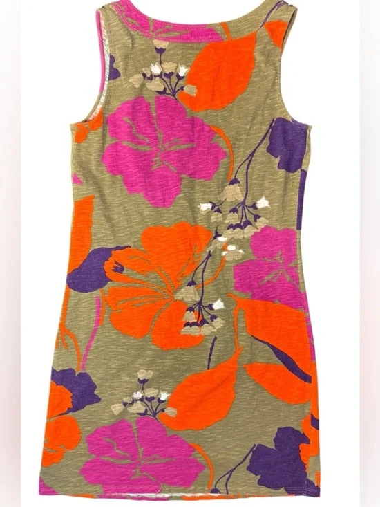 Boden Sleeveless Floral Tunic Top Women’s US 4 UK 8 Orange Purple V Neck - Picture 6 of 7